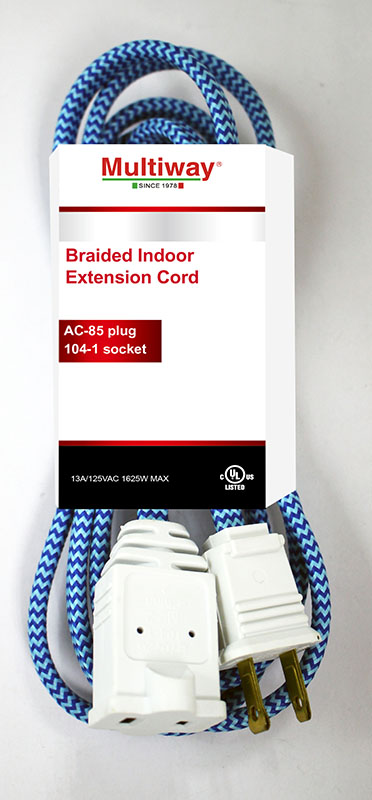 Cord Set-Braided Indoor Extension Cords